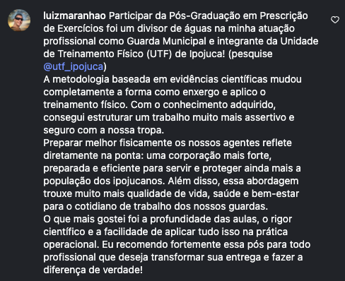 Comentário original de luizmaranhao publicado na página oficial da campanha